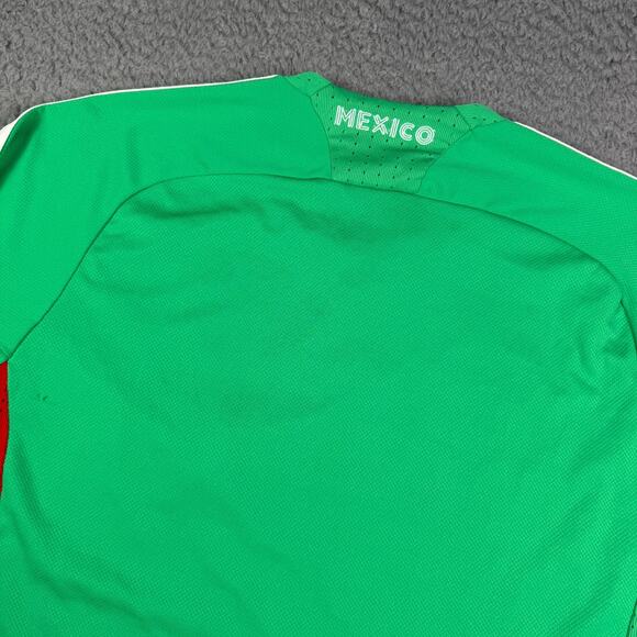 Adidas Mexico National Team Home Soccer Jersey Mens M Green 3/4 Sleeve 2008-2009 - Picture 9 of 13